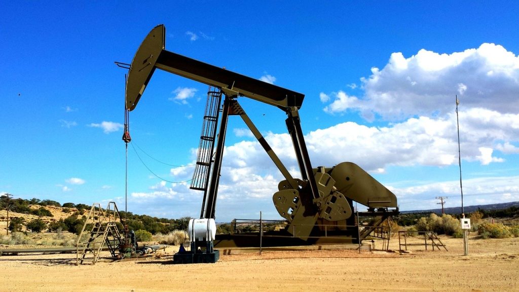 Oil rig in the desert