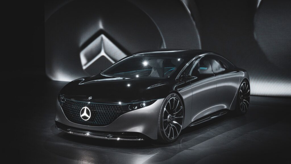 Futuristic Mercedes car